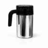 “Steel thermos jug with handle.” “Insulated stainless steel pitcher.” “Hot and cold beverage storage jug.”