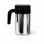 “Stainless Steel Insulated Thermos Jug with Handle & Lid”